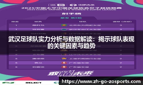 武汉足球队实力分析与数据解读:揭示球队表现的关键因素与趋势